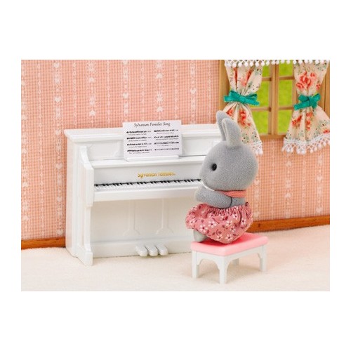 Rabbit sister with piano set 