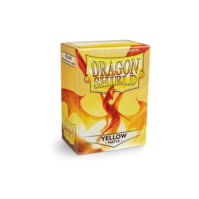 Protector de cartas Dragon Shield 100 - Standard Matte Yellow